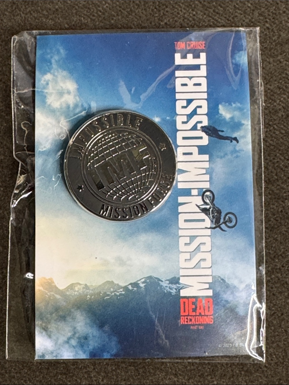RARE Mission Impossible Dead Reckoning IMF Metal Collectible Pin